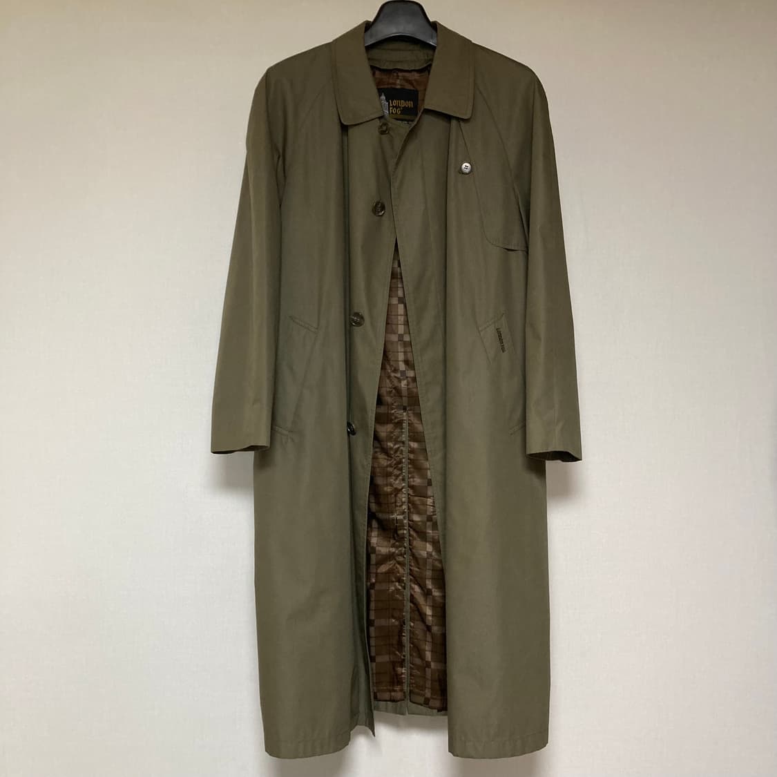 LONDON FOG 트렌치 맥 코트 (올리브 카키/L~XL) 상품이미지2