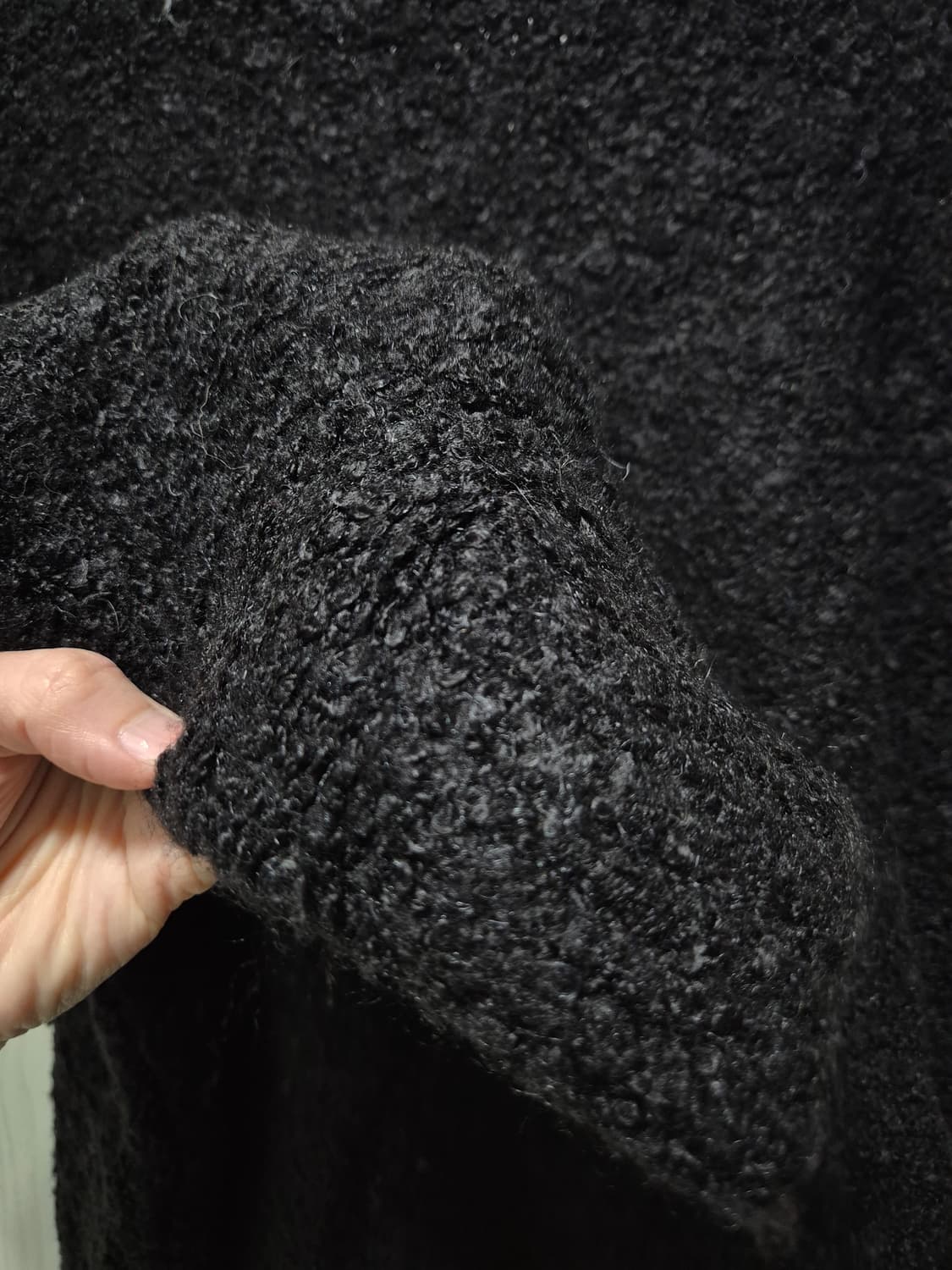 블랙 부클 가디건 상품이미지7