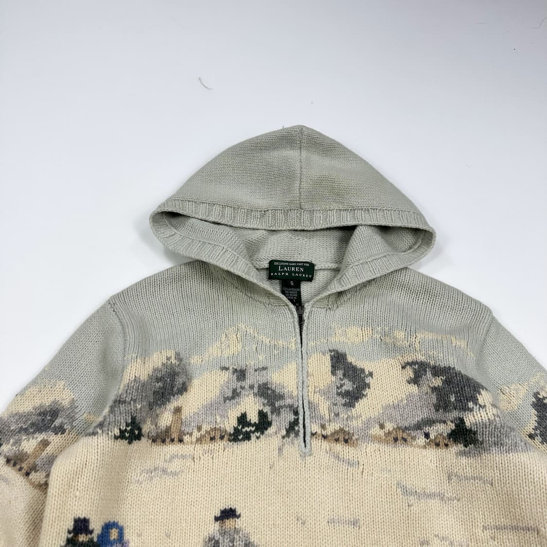 폴로 랄프로렌 여성 클래식 반집업 니트 후드티 여성S 상품이미지2