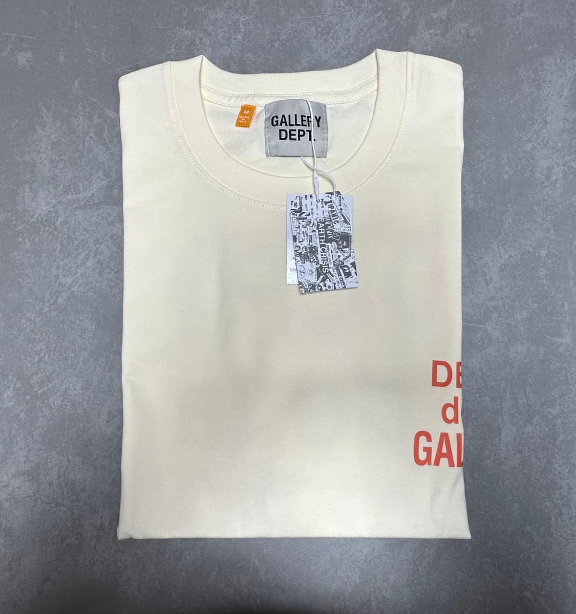 갤러리 디파트먼트 프렌치 반팔 크림 오렌지 상품이미지3