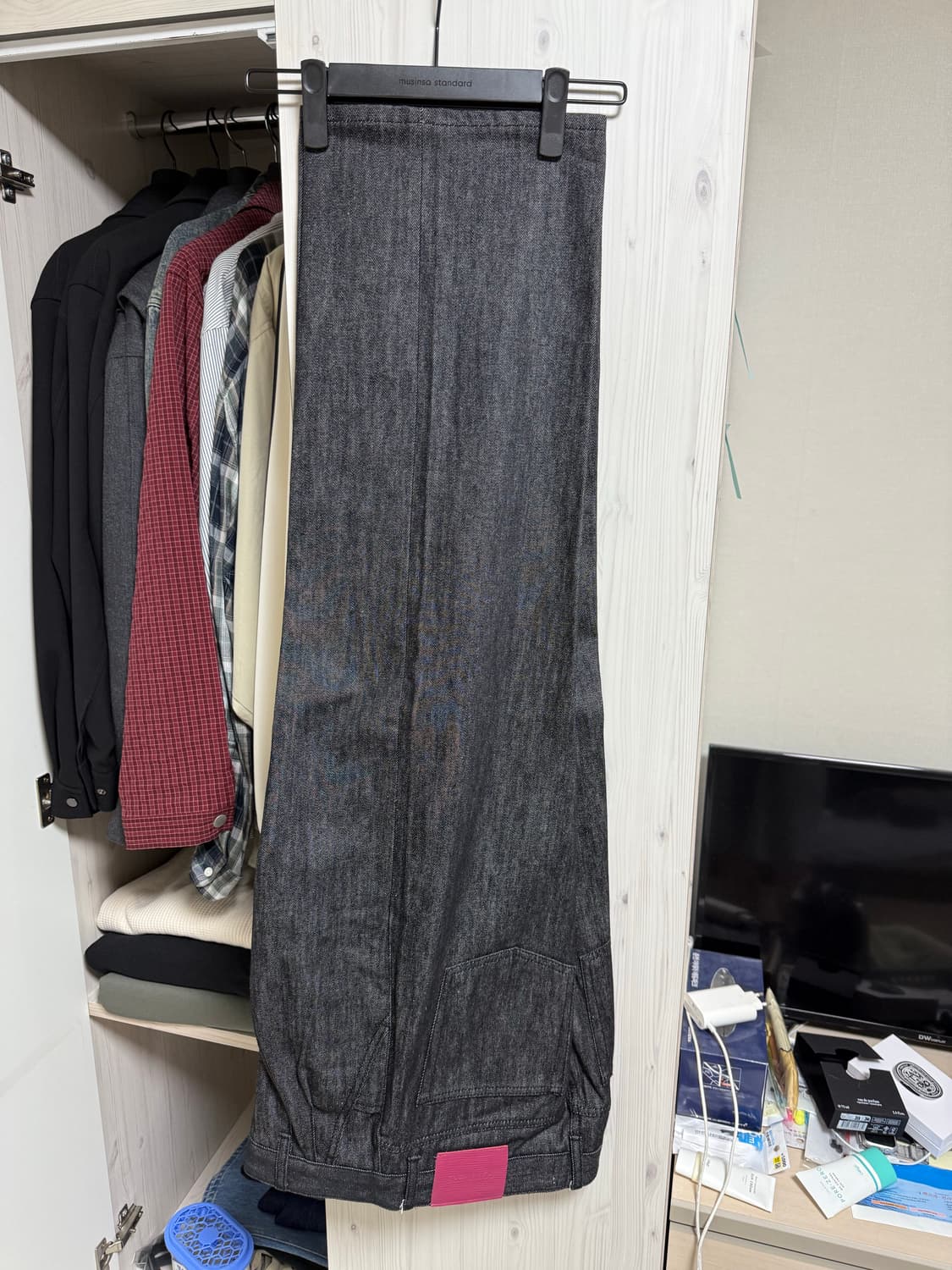 포트너스 투턱 와이드 데님팬츠 (m) 상품이미지1