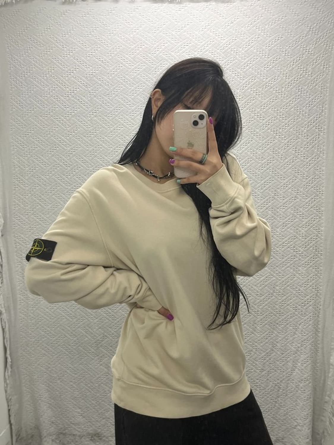 스톤아일랜드 캐주얼 와펜 맨투맨 스웻셔츠 XXL C06779 상품이미지2