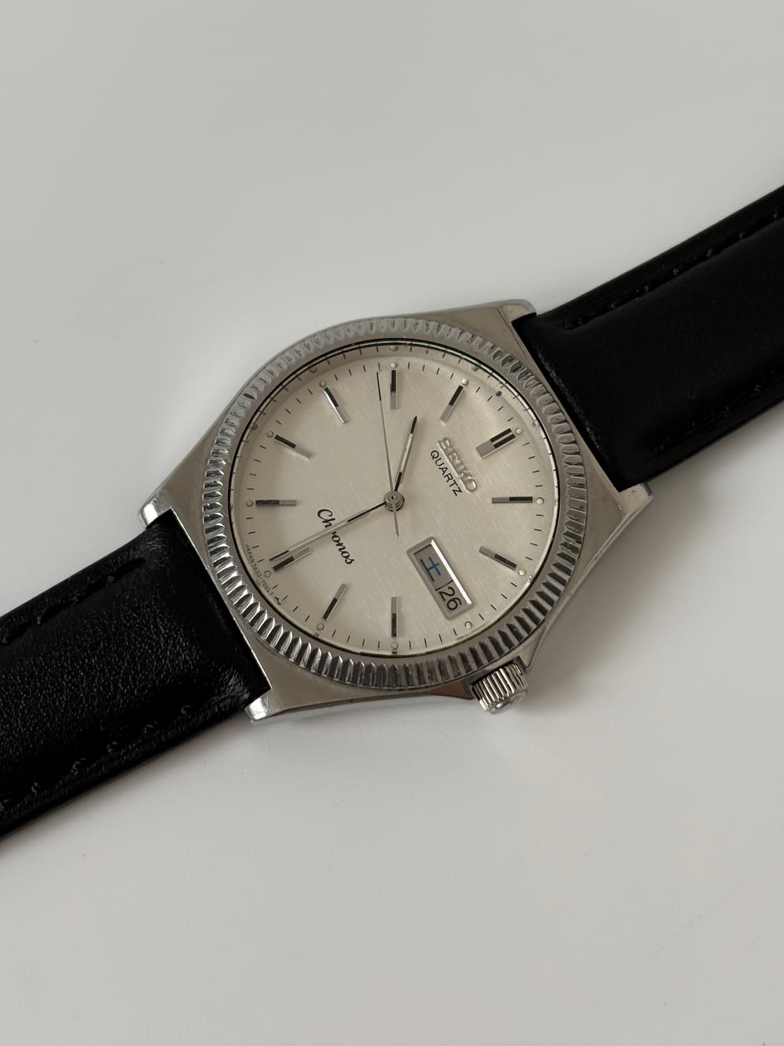 1980s Chorons Bokashi Dial Silver Quartz 상품이미지5