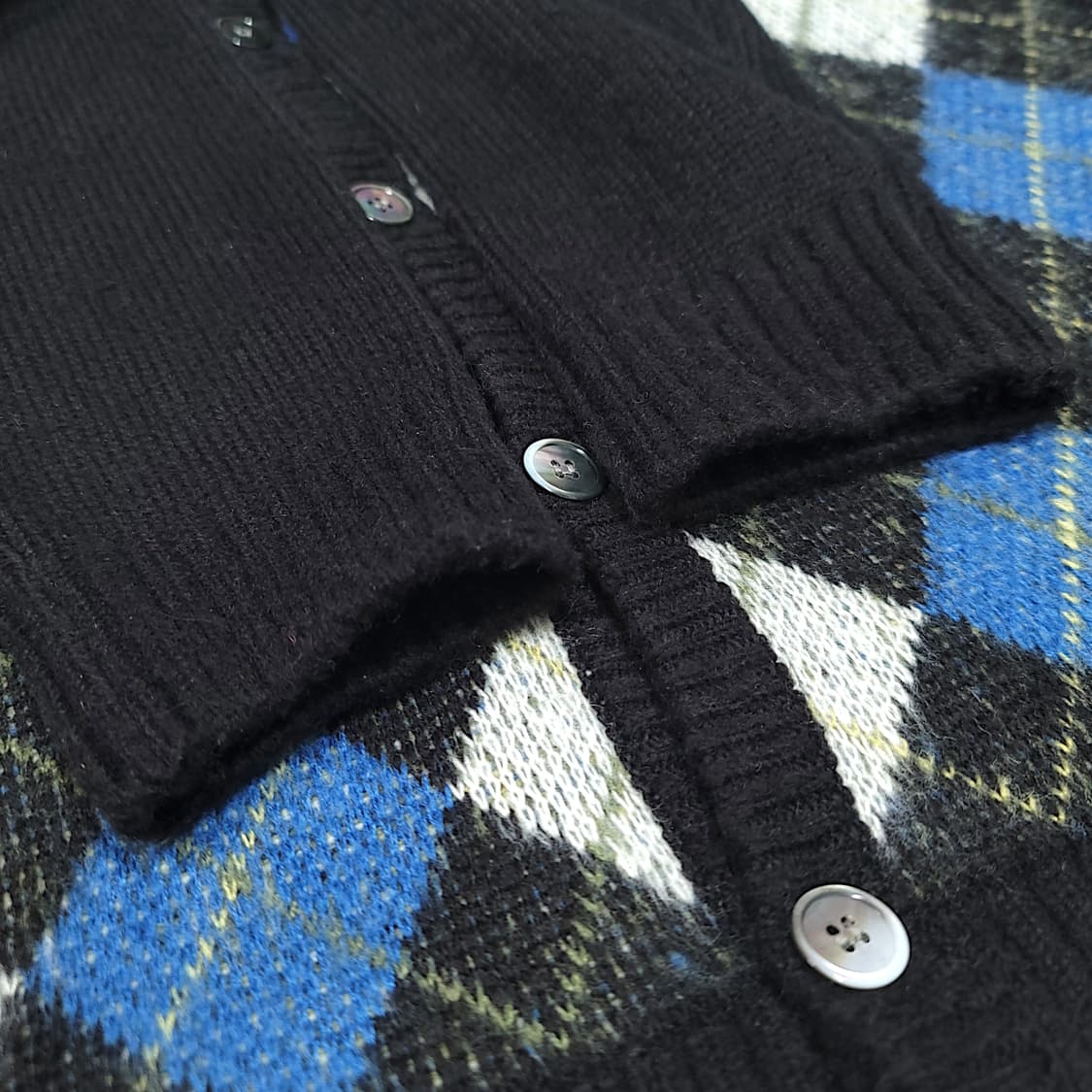 [M~L] 디스이즈네버댓 아가일패턴 아크릴 가디건 상품이미지6