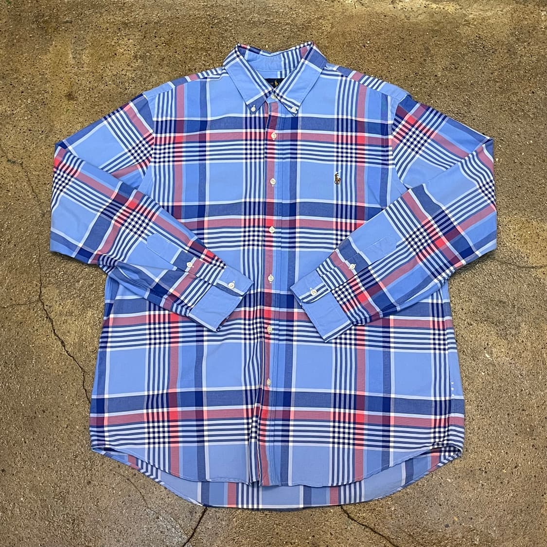 미국 빈티지 폴로 랄프로렌 체크셔츠 남방 상품이미지4
