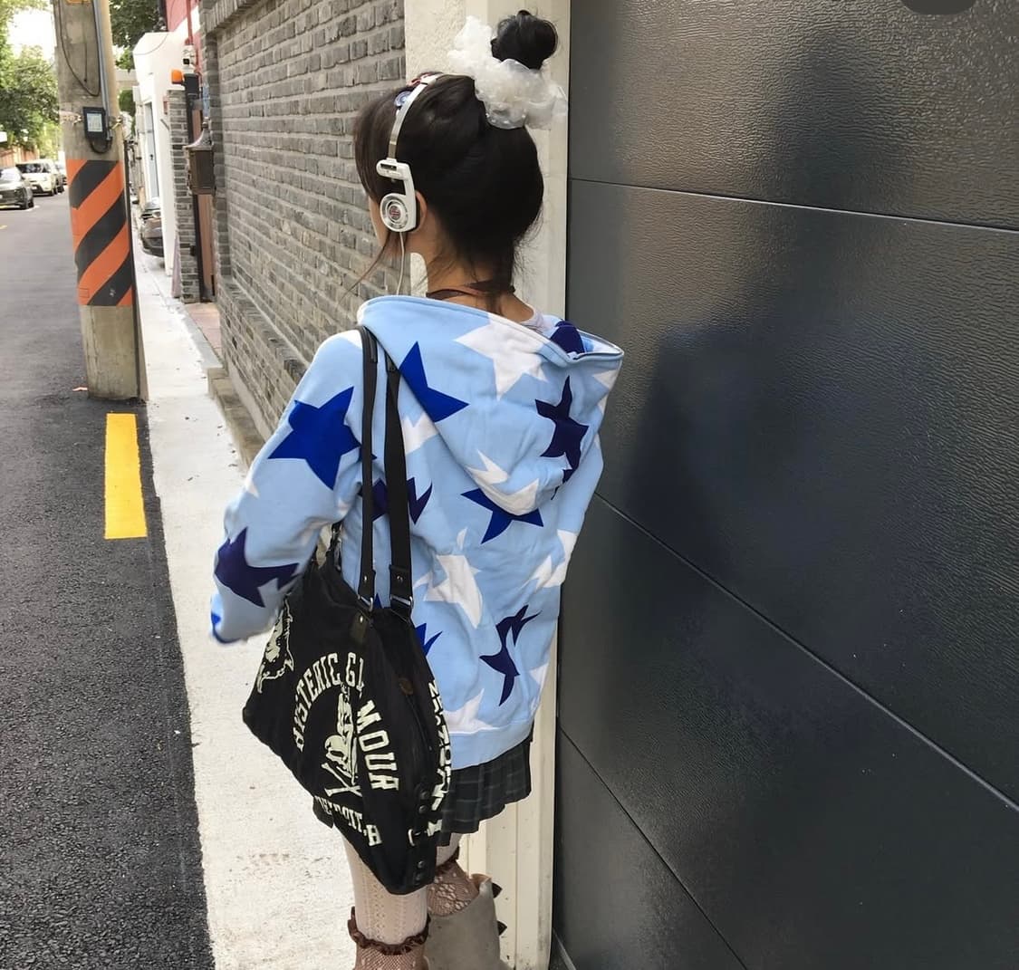 베이프 스타 후드집업 소라 / 블루 상품이미지4