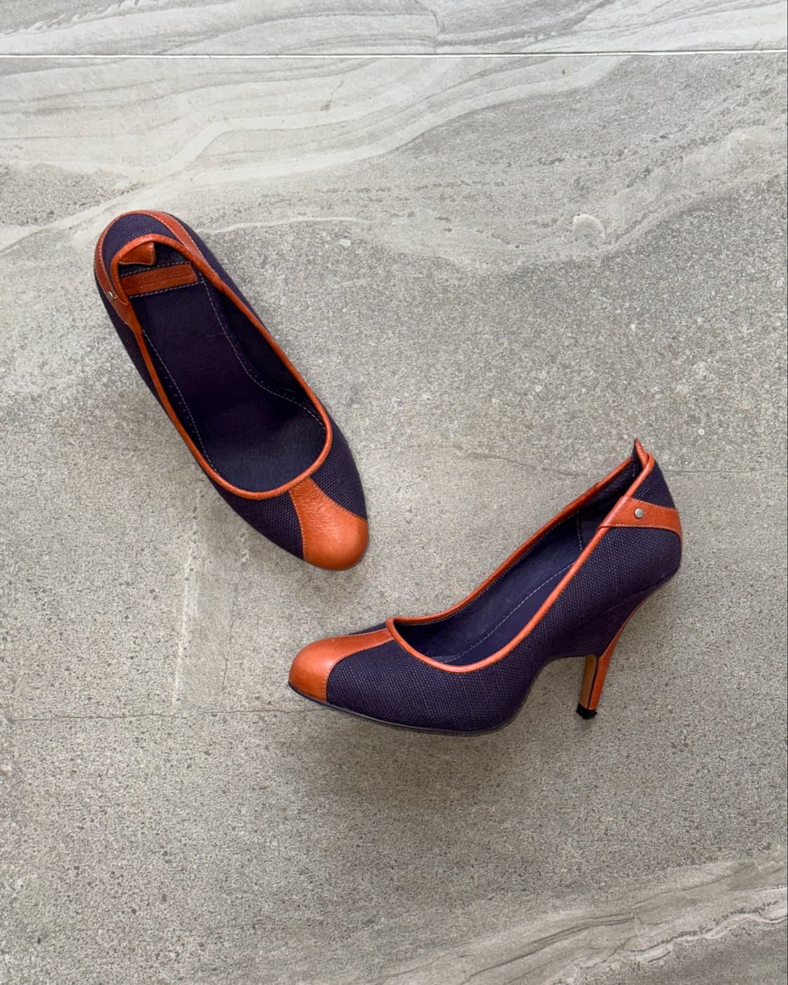 DIESEL purple orange edge pumps heels 상품이미지3