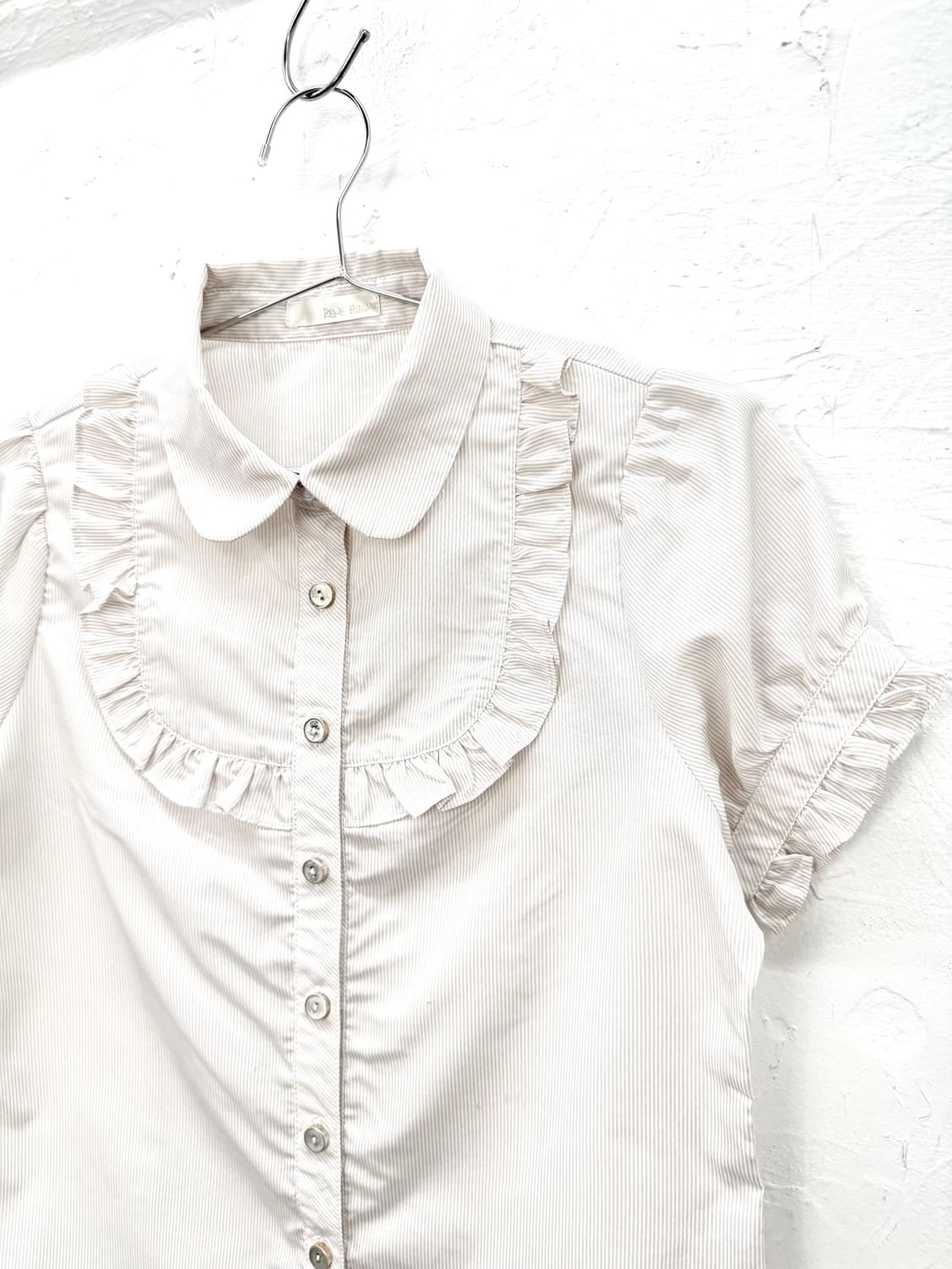 blue rogue 피터팬 카라 프릴 블라우스 상품이미지2