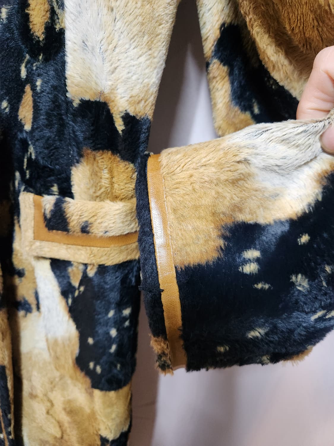 오브제 롱 코트 텍스처 패턴 상품이미지3