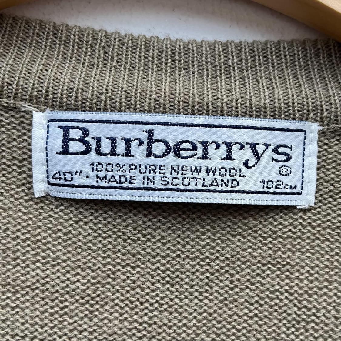 버버리 90s 오리지널 기마 로고 니트 베스트 상품이미지6