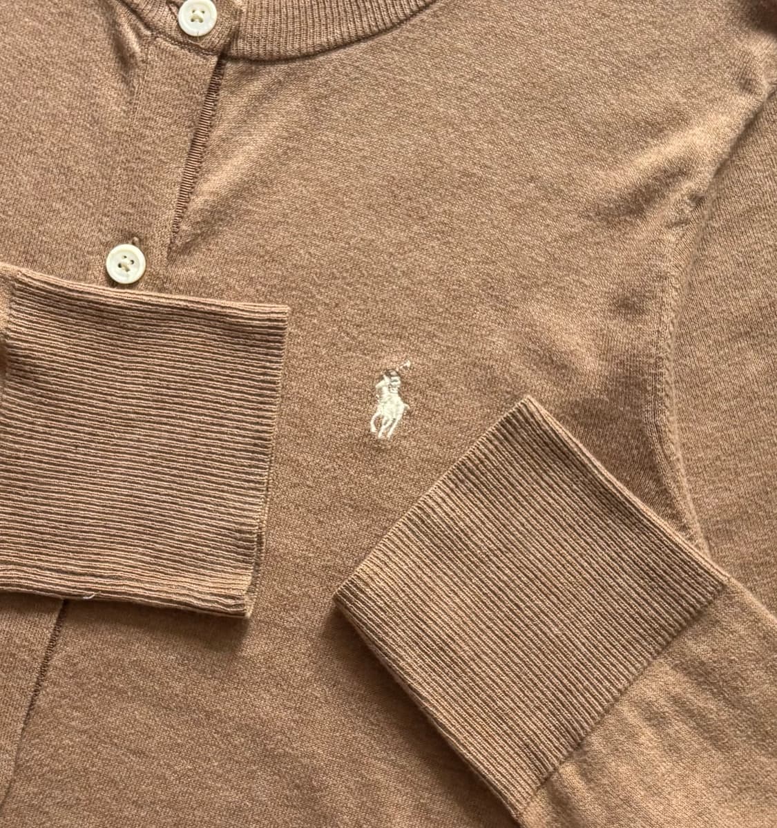 Polo 폴로랄프로렌 QR 베이지 가디건 상품이미지3