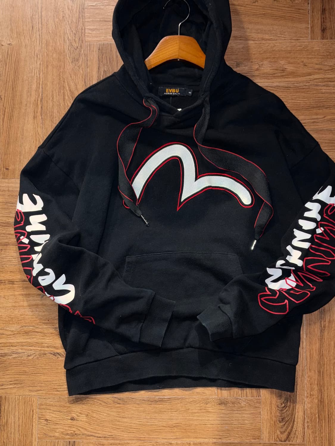 에비수 로고 오버핏 후드티 상품이미지6