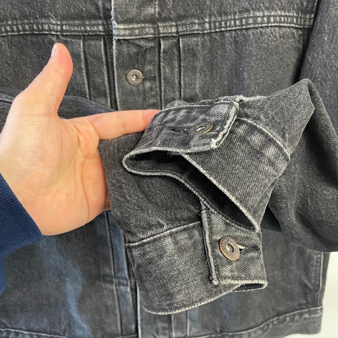 리바이스 타입1 흑청 데님 트러커자켓 상품이미지6