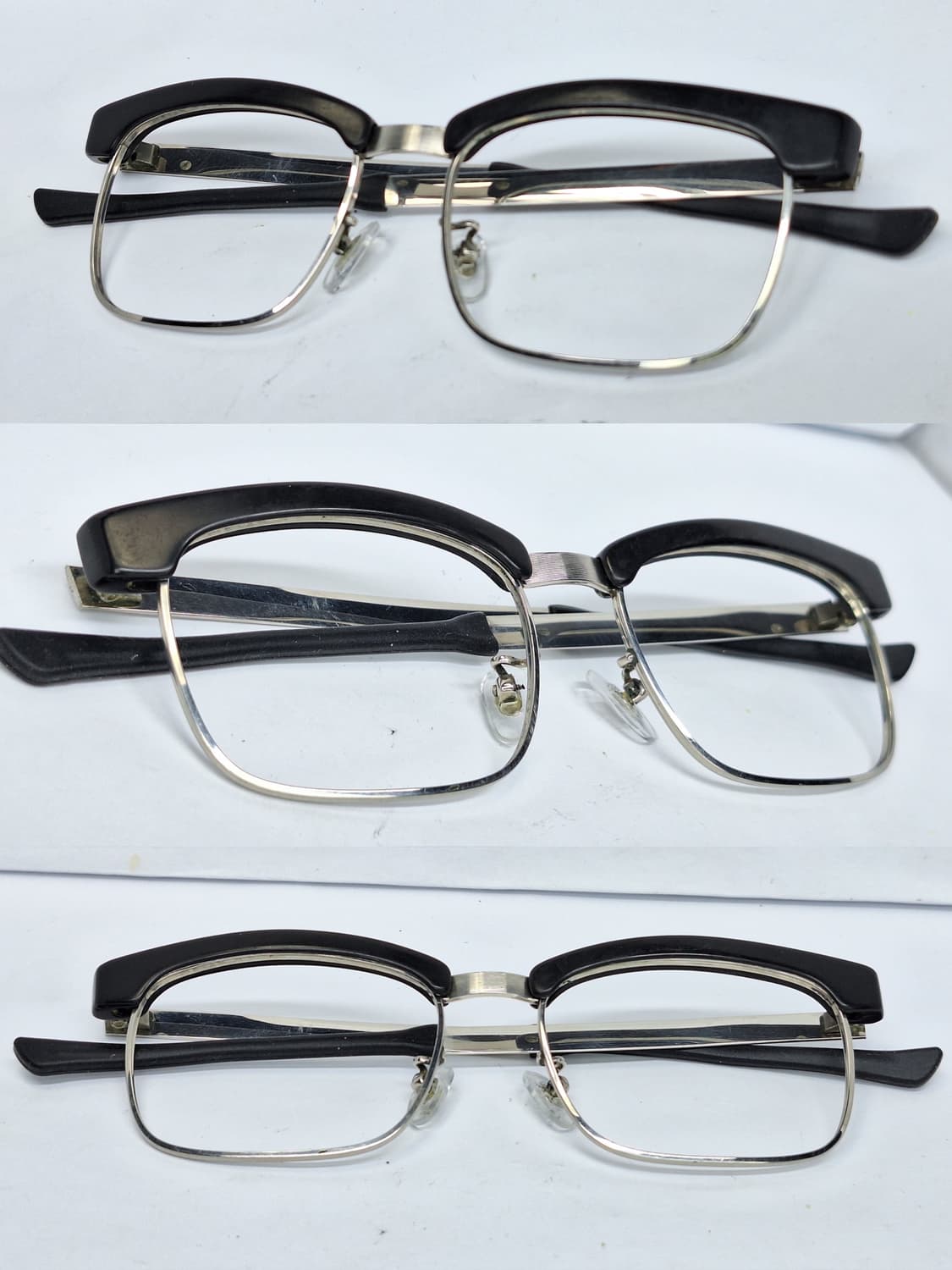 70s 빈티지 일본 수제 하금테 52-69 SPM 선플래티늄 안경테/레트 상품이미지5