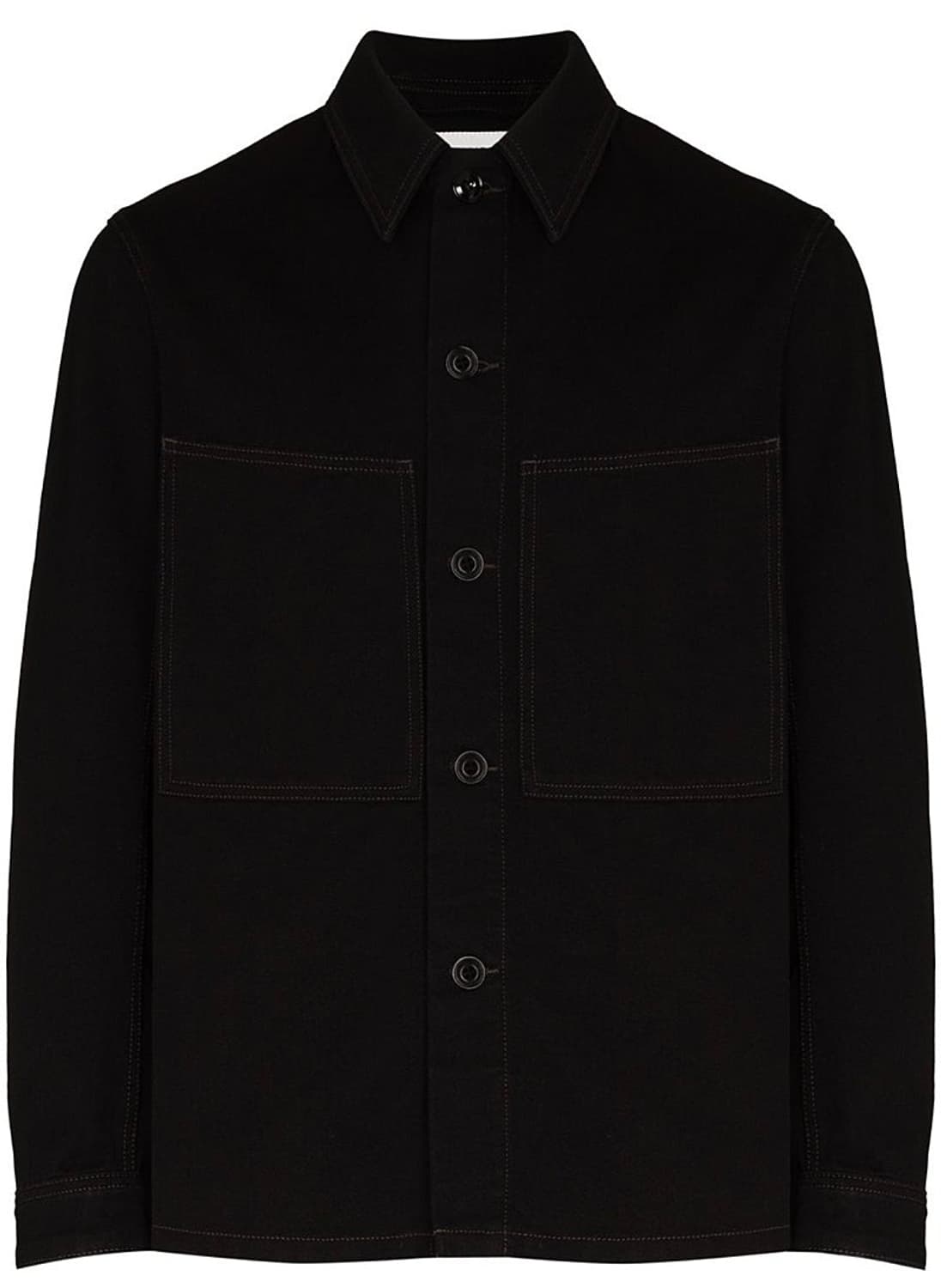 48)르메르 21FW 데님오버셔츠 블랙 상품이미지1