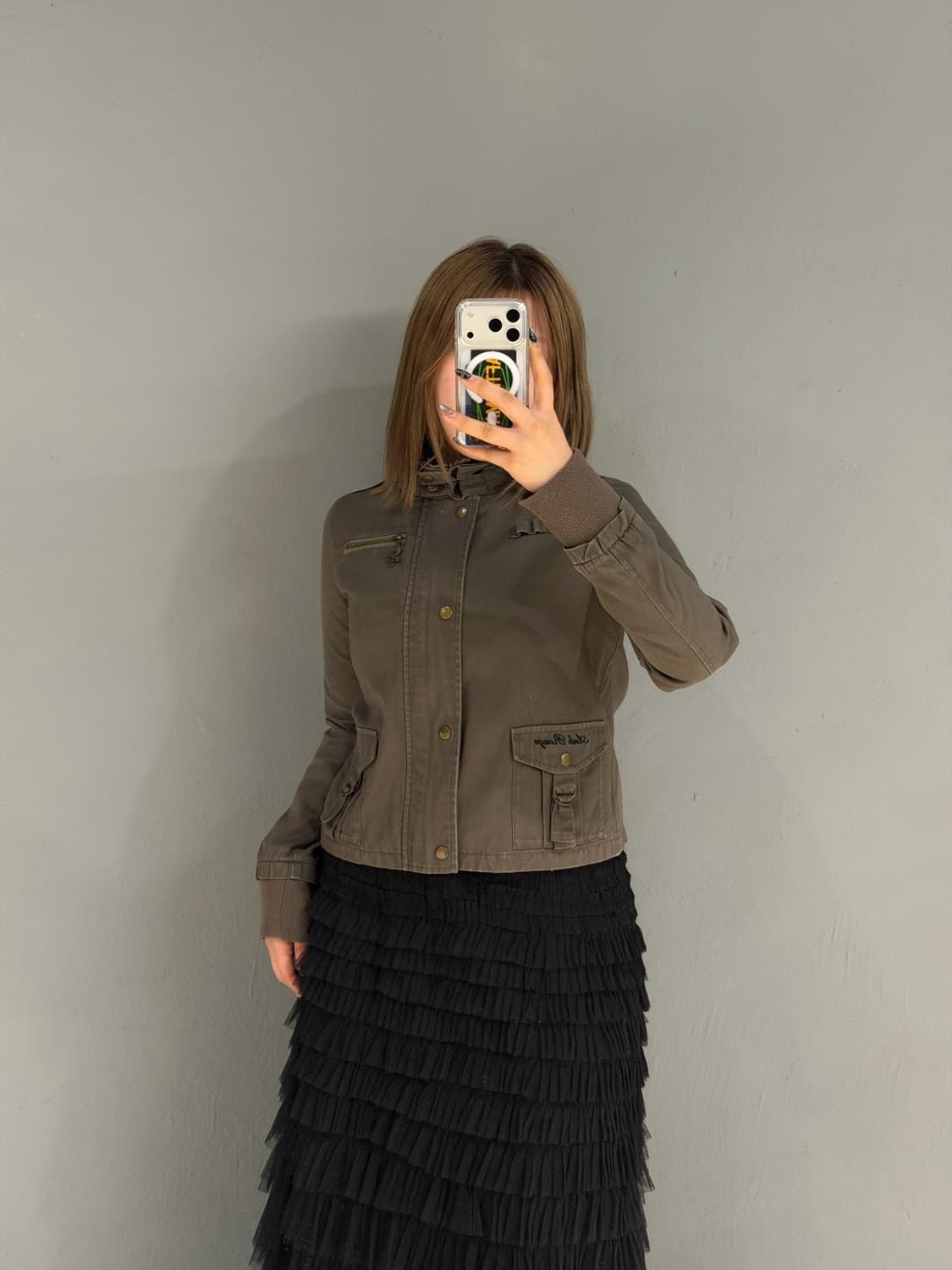 Ank rouge neck snap point jacket 상품이미지2