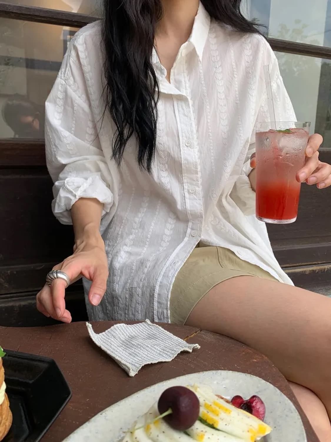 리넨느 화이트 셔츠 상품이미지3