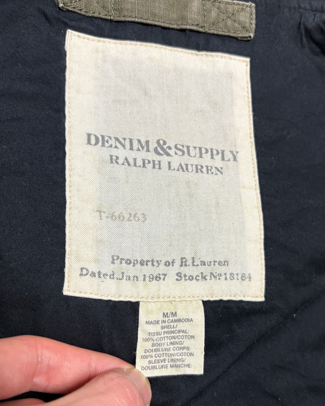 (M) 데님앤서플라이 랄프로렌 야상 후드 자켓 상품이미지9