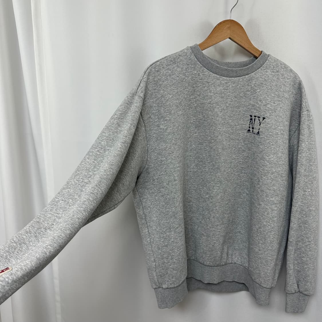 NBA 남자 기모 맨투맨 그레이 L  EJW 상품이미지3