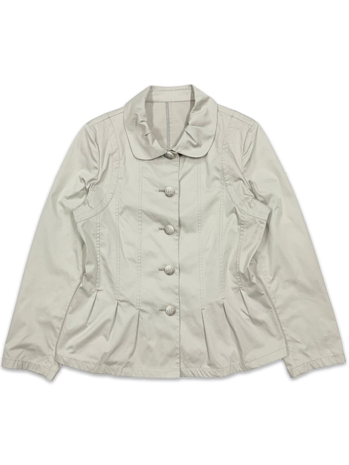 빈티지 아이보리 라인 플레어 자켓 상품이미지1