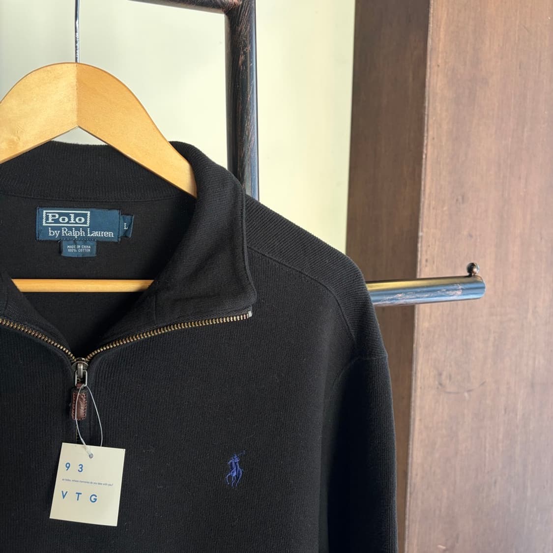 15291 - 폴로 랄프로렌 블랙 반집업 니트 상품이미지3