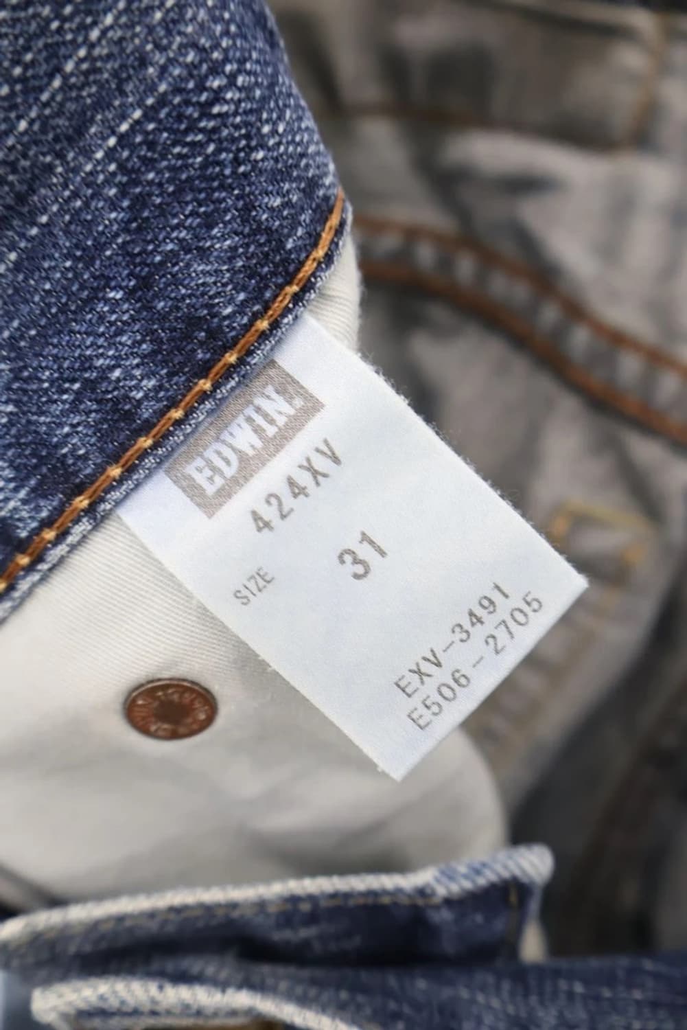 EDWIN 424XV EXV Distressed Denim 상품이미지7