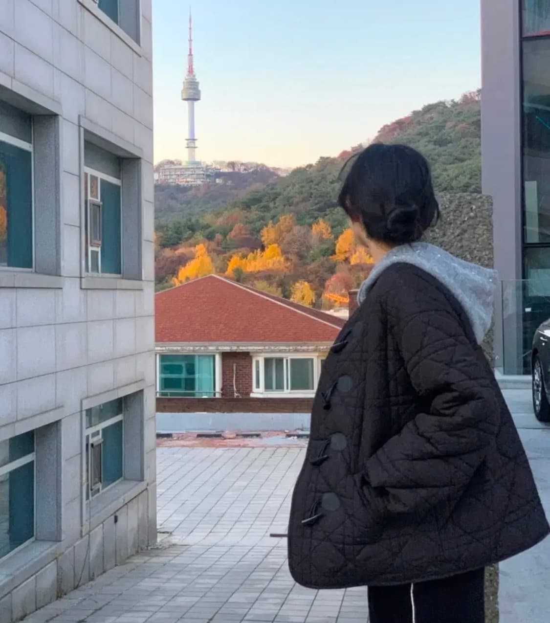 마이빈 퀄팅 패딩 블랙 상품이미지5