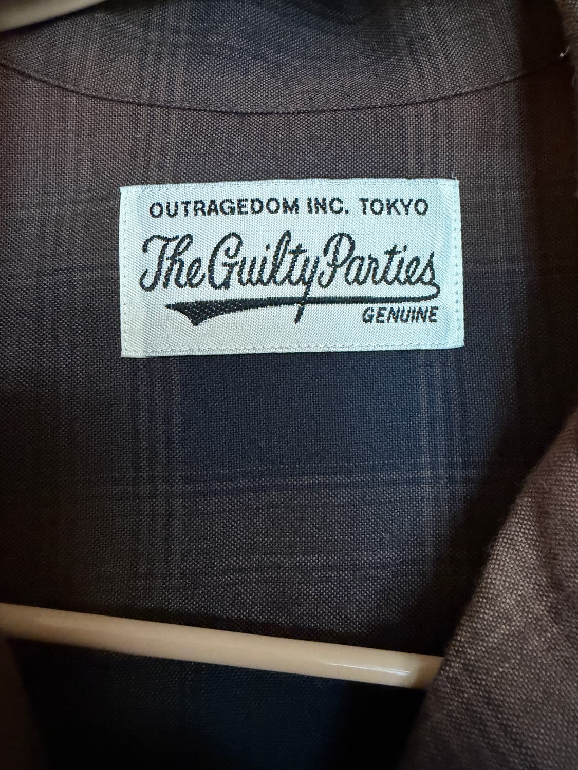 Wacko Maria brown 체크 옴브레 셔츠 상품이미지3