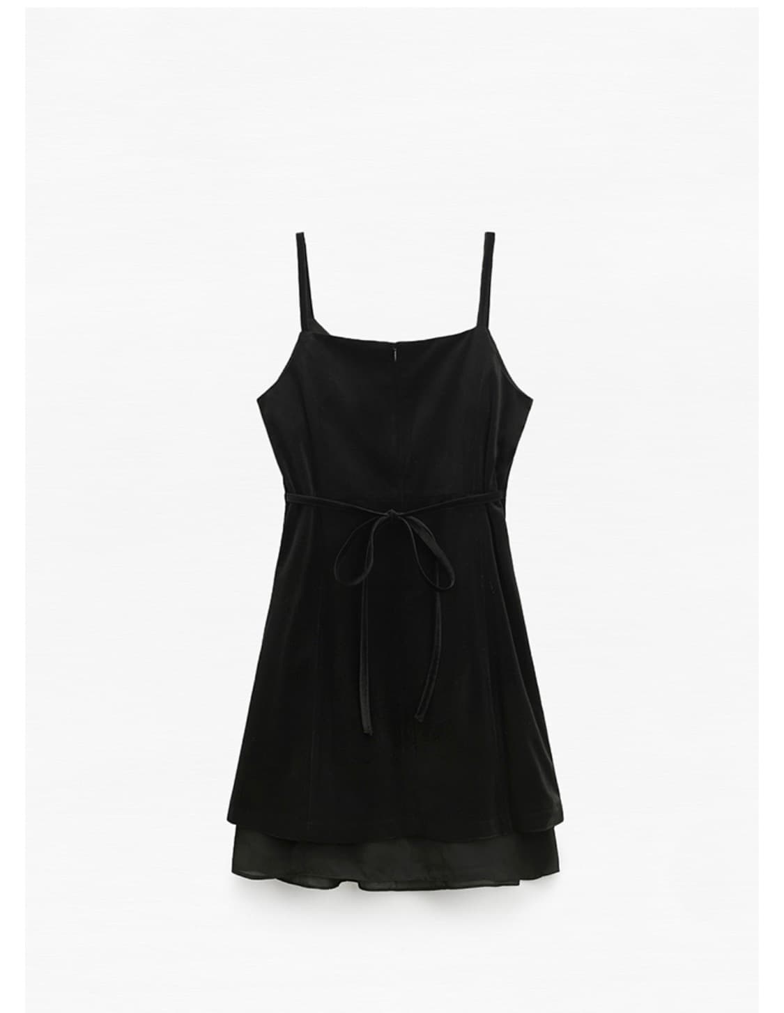 [미착용] 미쏘 레이어드 미니 원피스 블랙 L(원가 7만원대) 상품이미지2