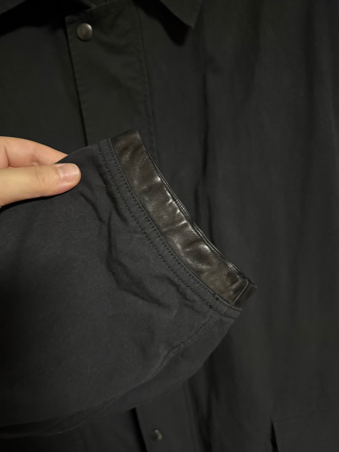 우드비 washed leather weather cloth coat 상품이미지2