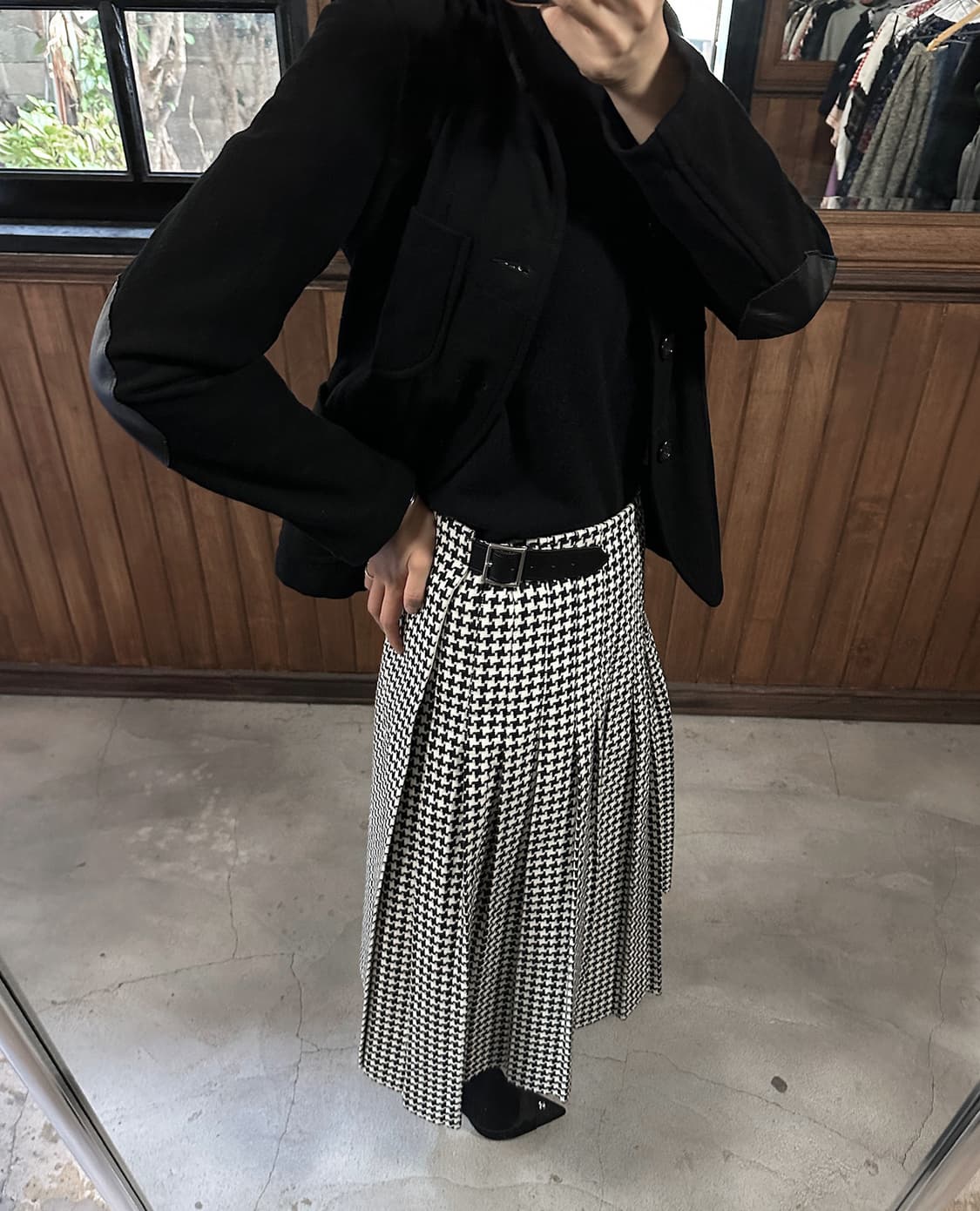 COMME DES GARCONS buckle wrap wool skirt 상품이미지1