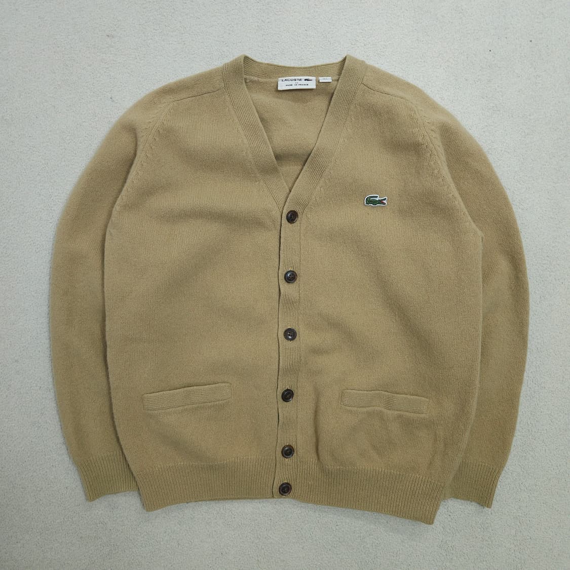 라코스테 울 가디건 XL Made in France 상품이미지1