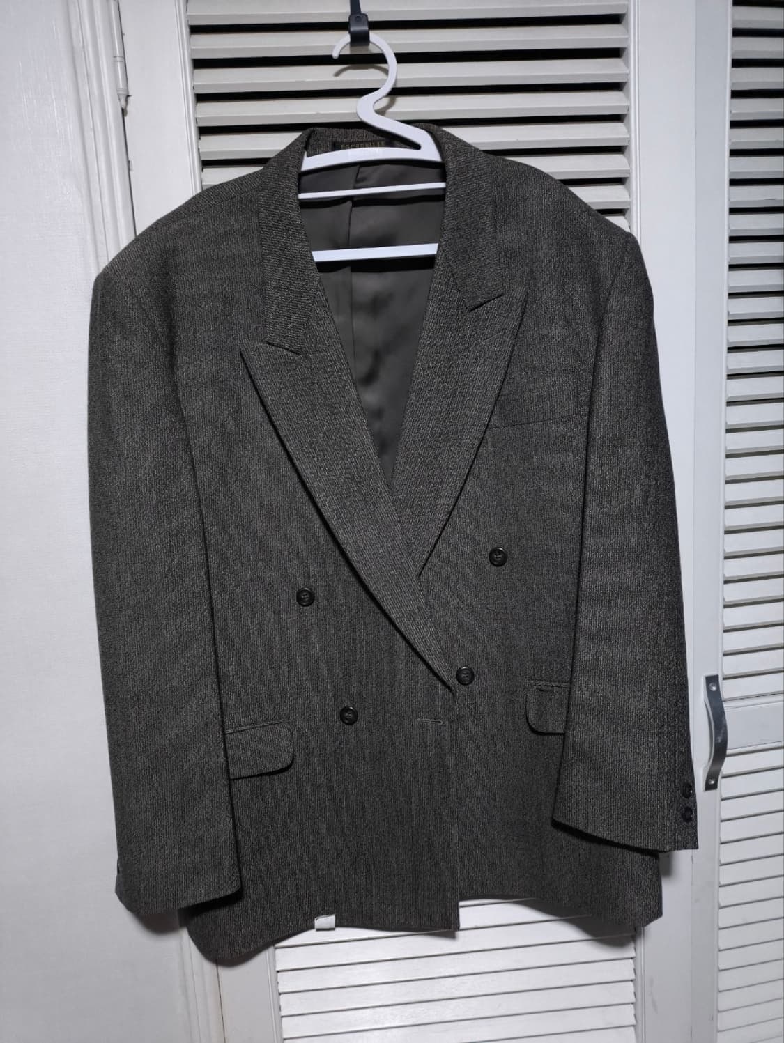 EL사이즈 에스카드릴 헤링본 풀세트 넥타이 베스트 정장 셋업 상품이미지2