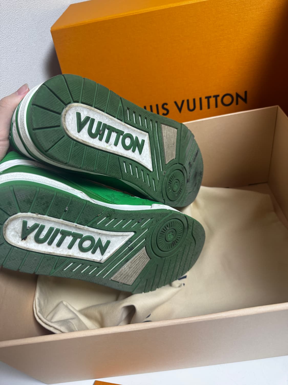 [풀구성] 루이비통 LV 트레이너 그린 스니커즈 7 상품이미지6