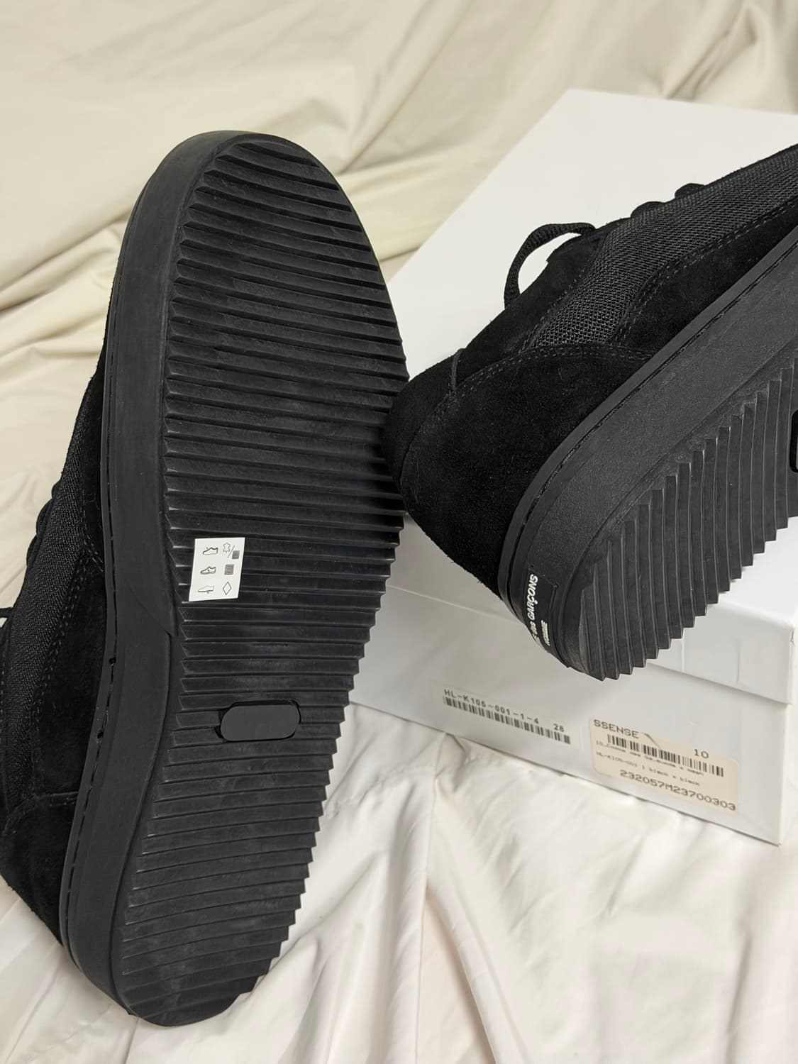 꼼데가르송 옴므 블랙 스니커즈 상품이미지6