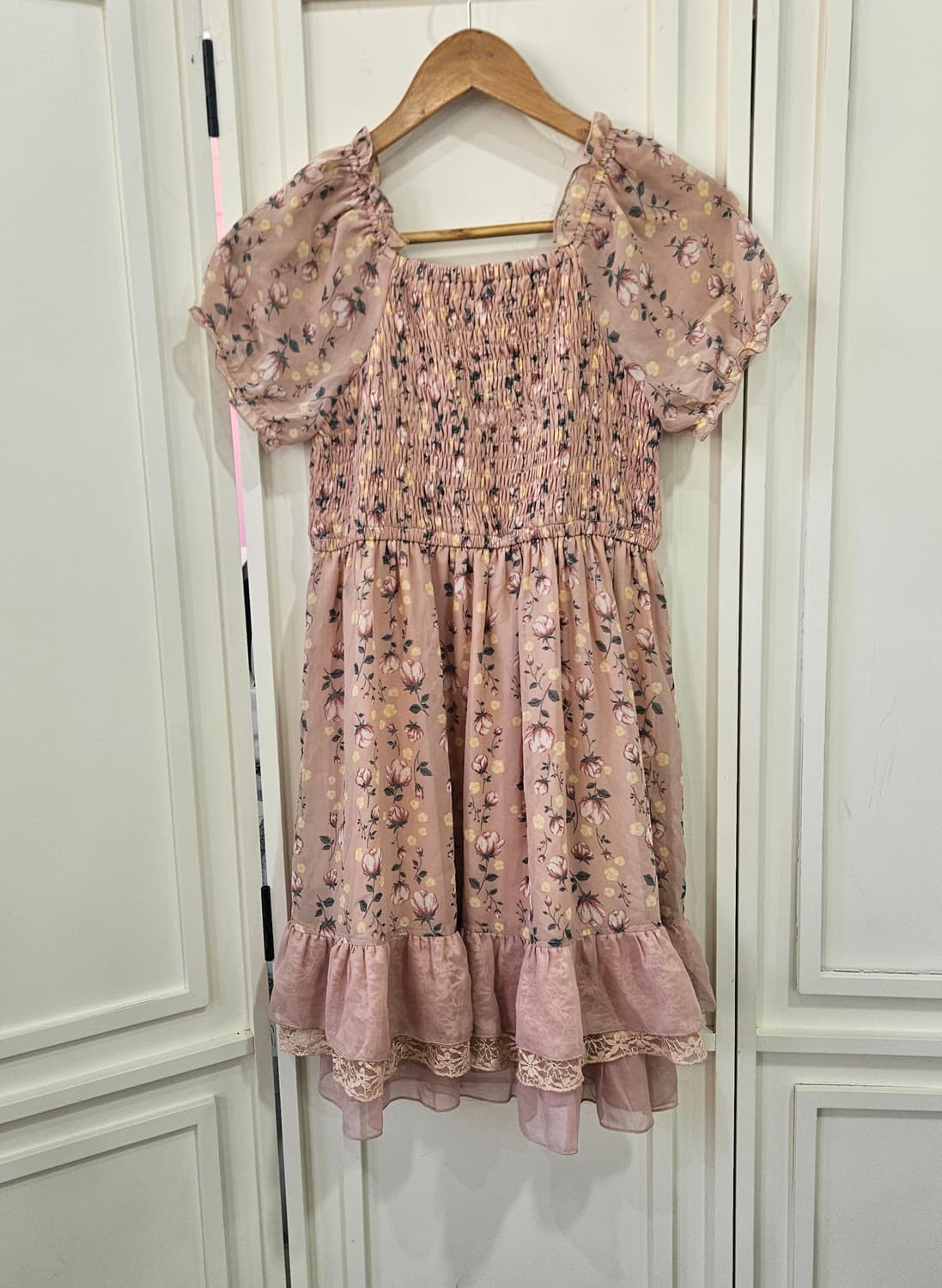 엑시즈팜(axes femme) 플라워 쉬폰 원피스 상품이미지4