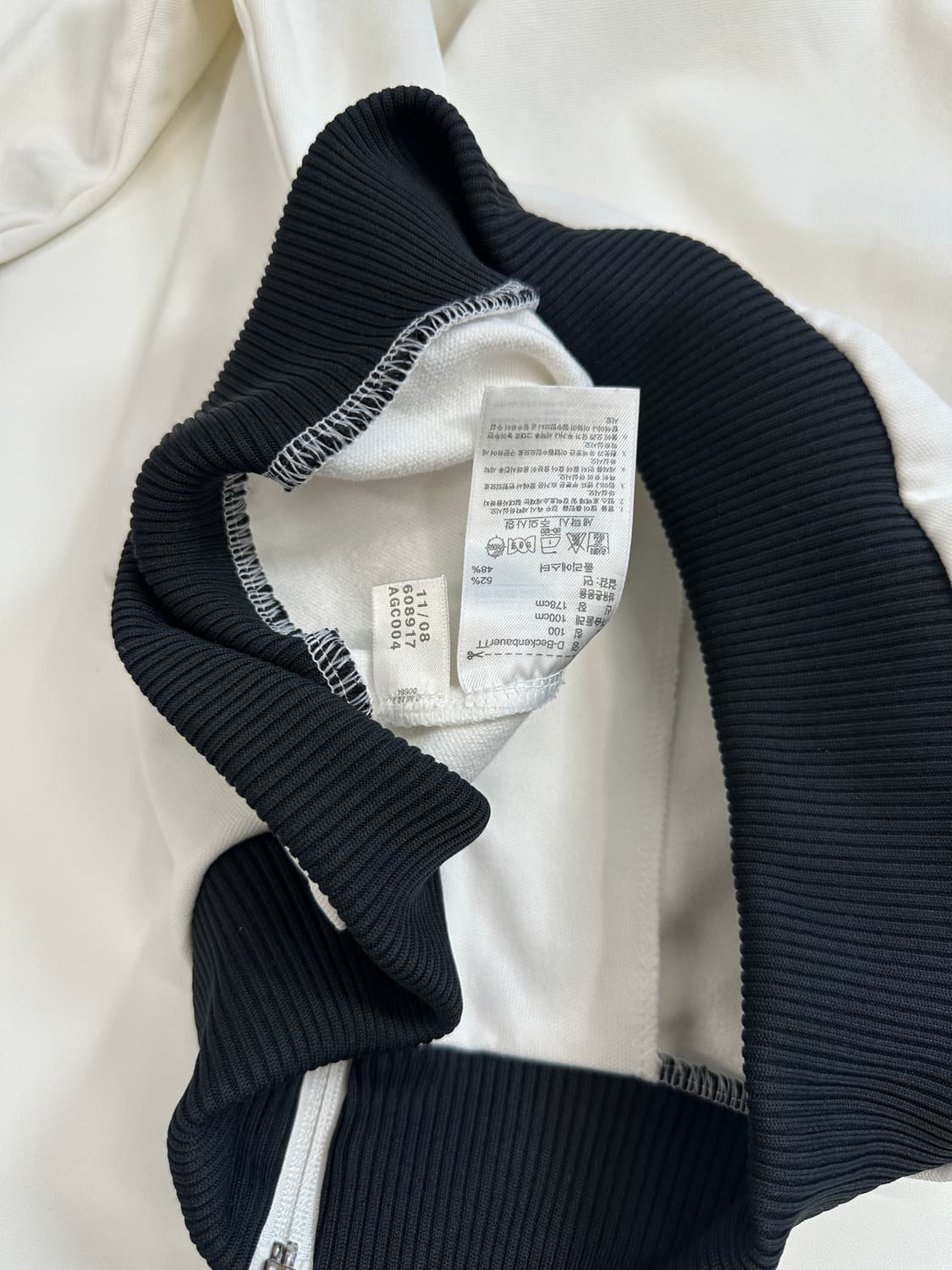 adidas 베켄바우어 화이트 블랙 저지 트랙탑 (100) 상품이미지5