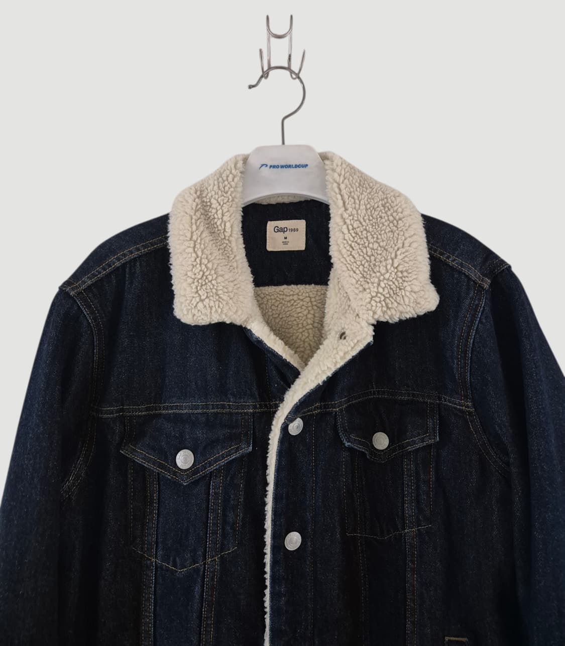 [M]GAP갭 1969 빈티지 데님 점퍼자켓 뽀글이 상품이미지1