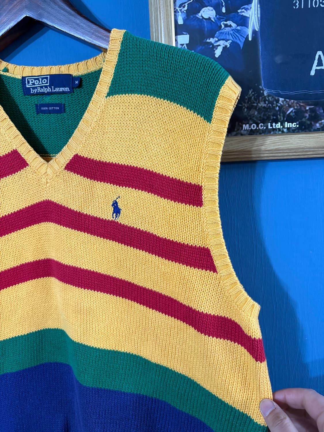 90‘s polo Ralph Lauren cotton vest 상품이미지4