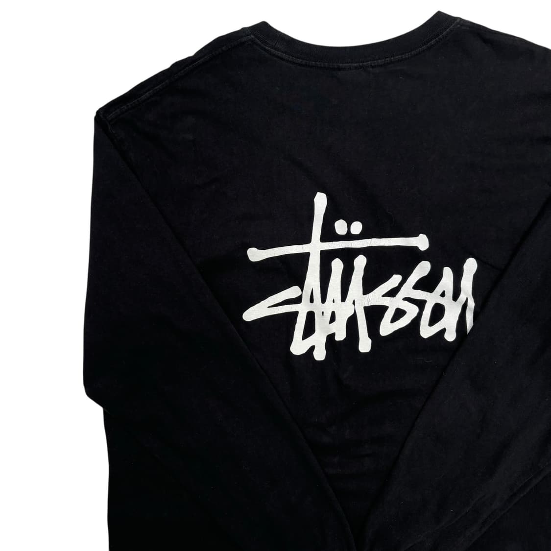 스투시 베이직 빅 로고 블랙 롱슬리브 XL 상품이미지2