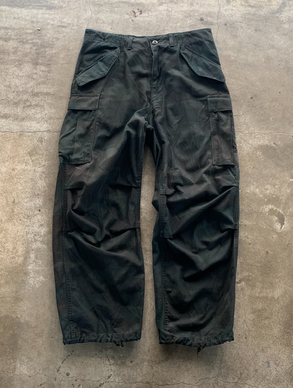 80s 미군 M-65 우드랜드 필드 트라우저 오버다잉 상품이미지1