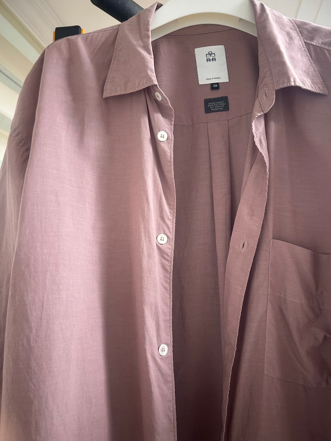 3)폴리테루 텐코셔츠 퍼플그레이,다크핑크 일괄판매 상품이미지3