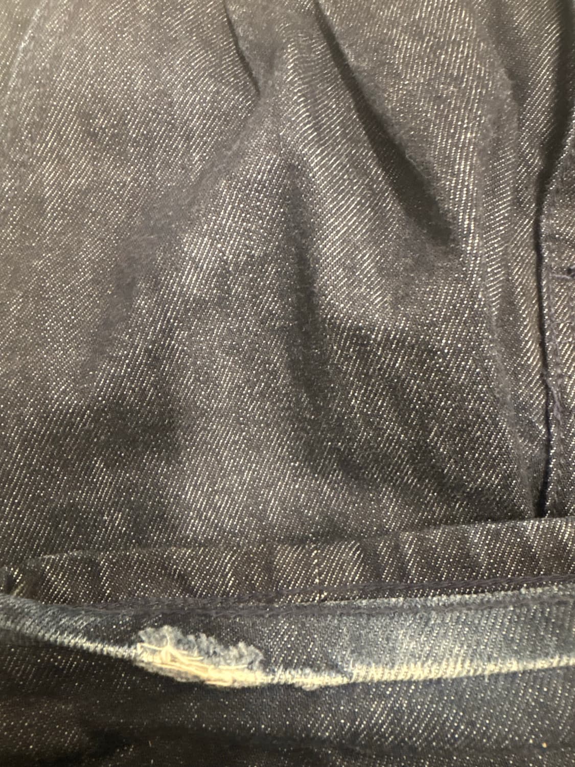 Light Two Tuck Wide Jeans (Raw Indigo) L 상품이미지3