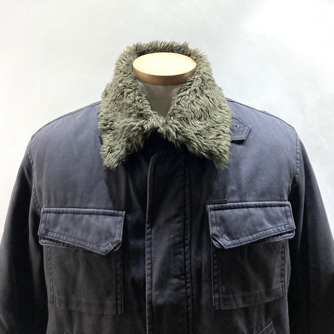 디젤 정품 빈티지 남성안감털자켓 그레이 S  상품이미지2