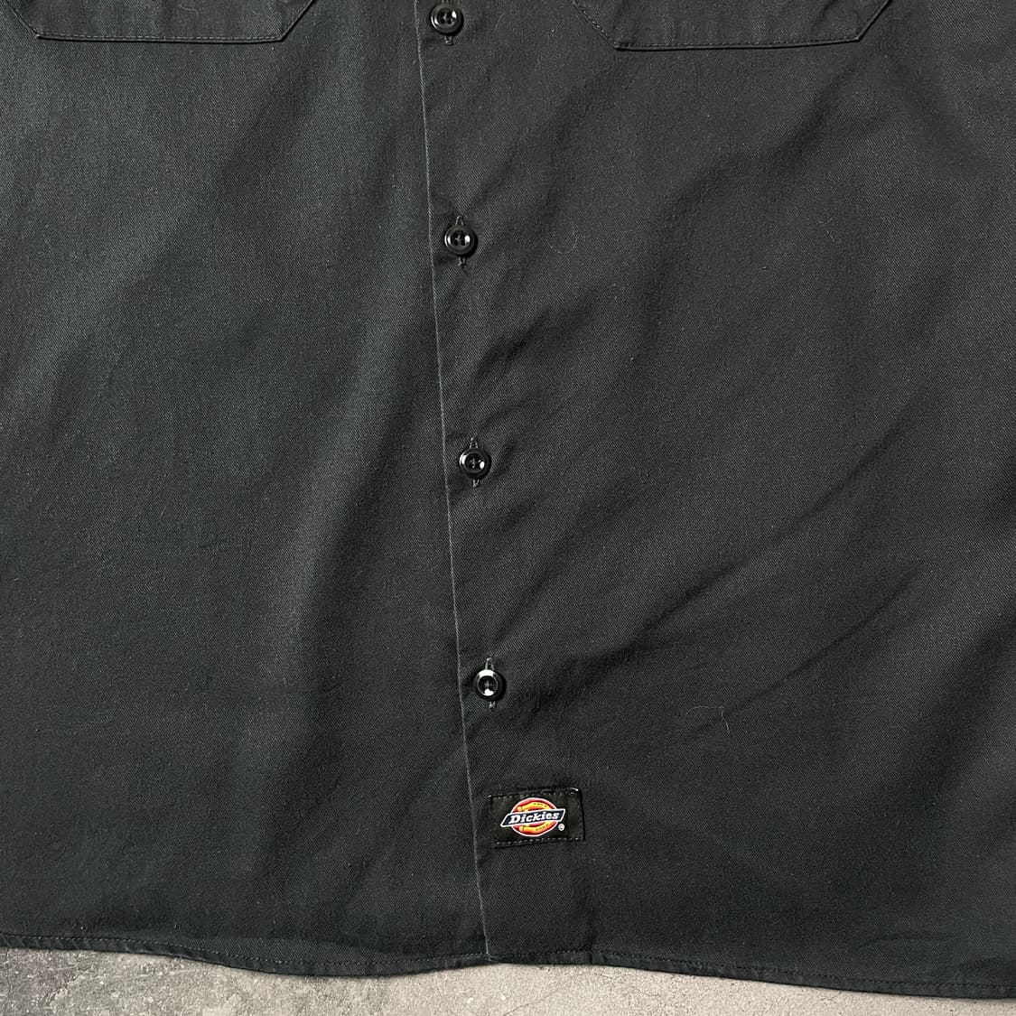 DICKIES 디키즈 빈티지 블랙 플랩포켓 워크 셔츠 A00910 상품이미지4