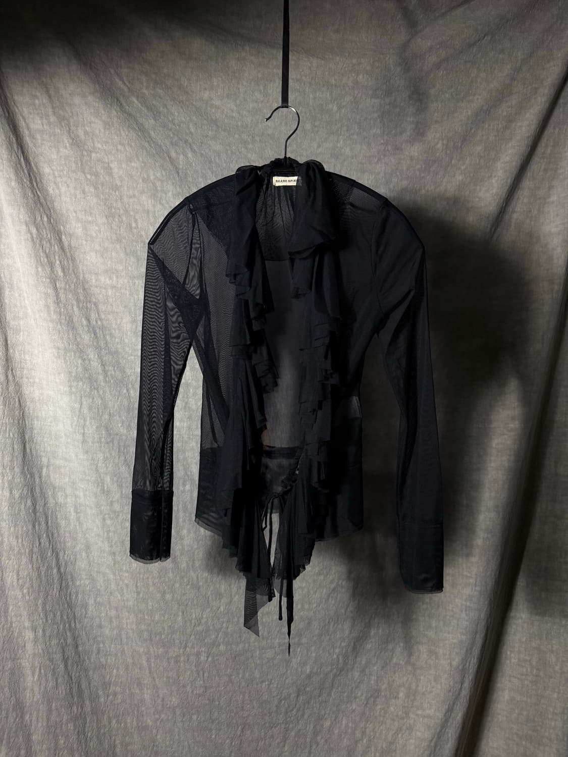 SHARE SPIRIT Sheer Mesh Frill Jacket 상품이미지1