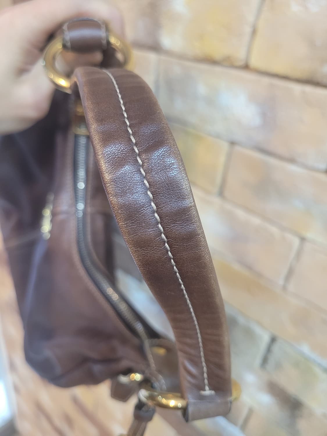 정품 프라다 호보백 브라운 숄더백 상품이미지7