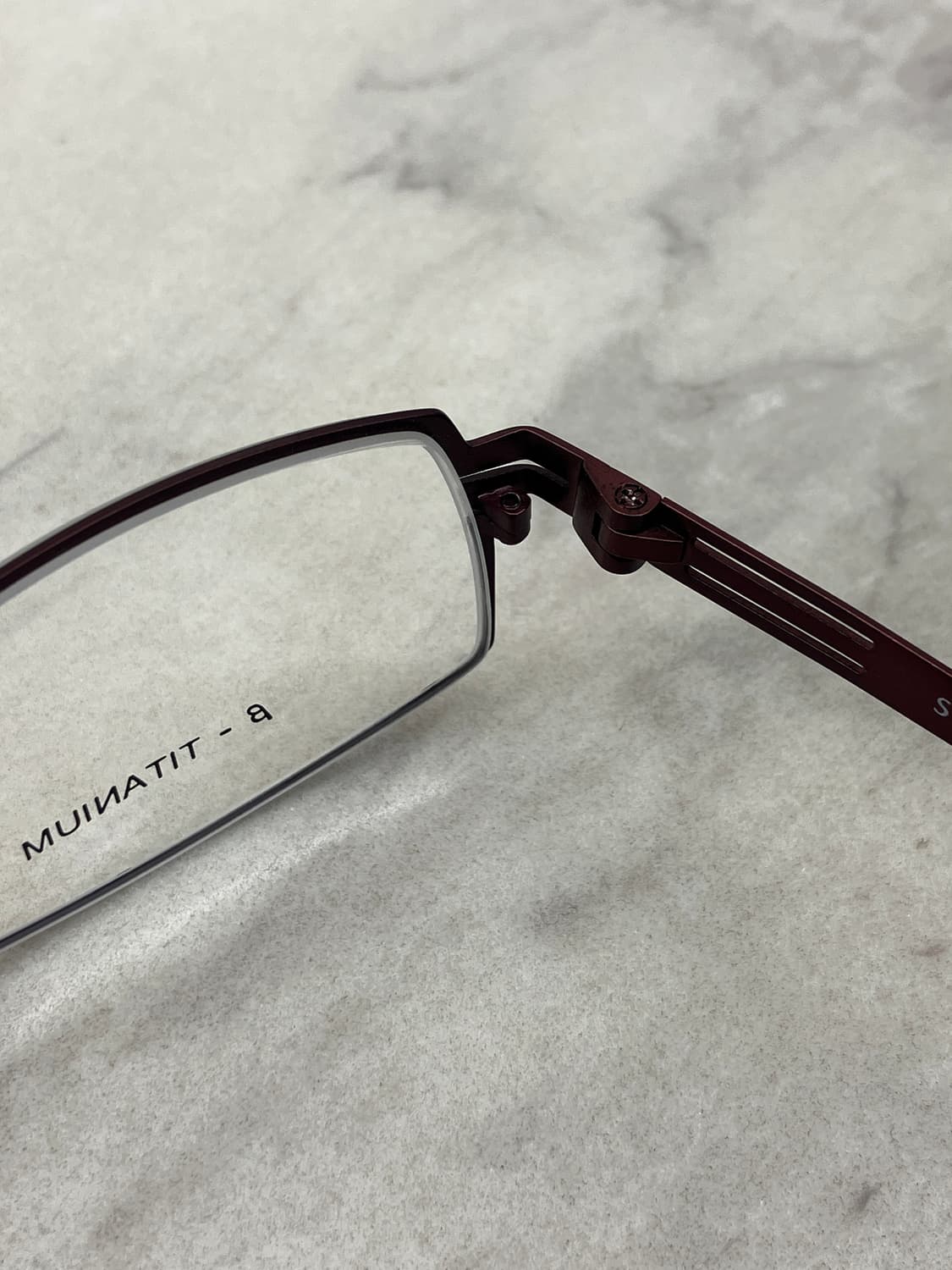 사라쿠 SHARAKU 엔틱 레드 스퀴벌 메탈테 안경 상품이미지3