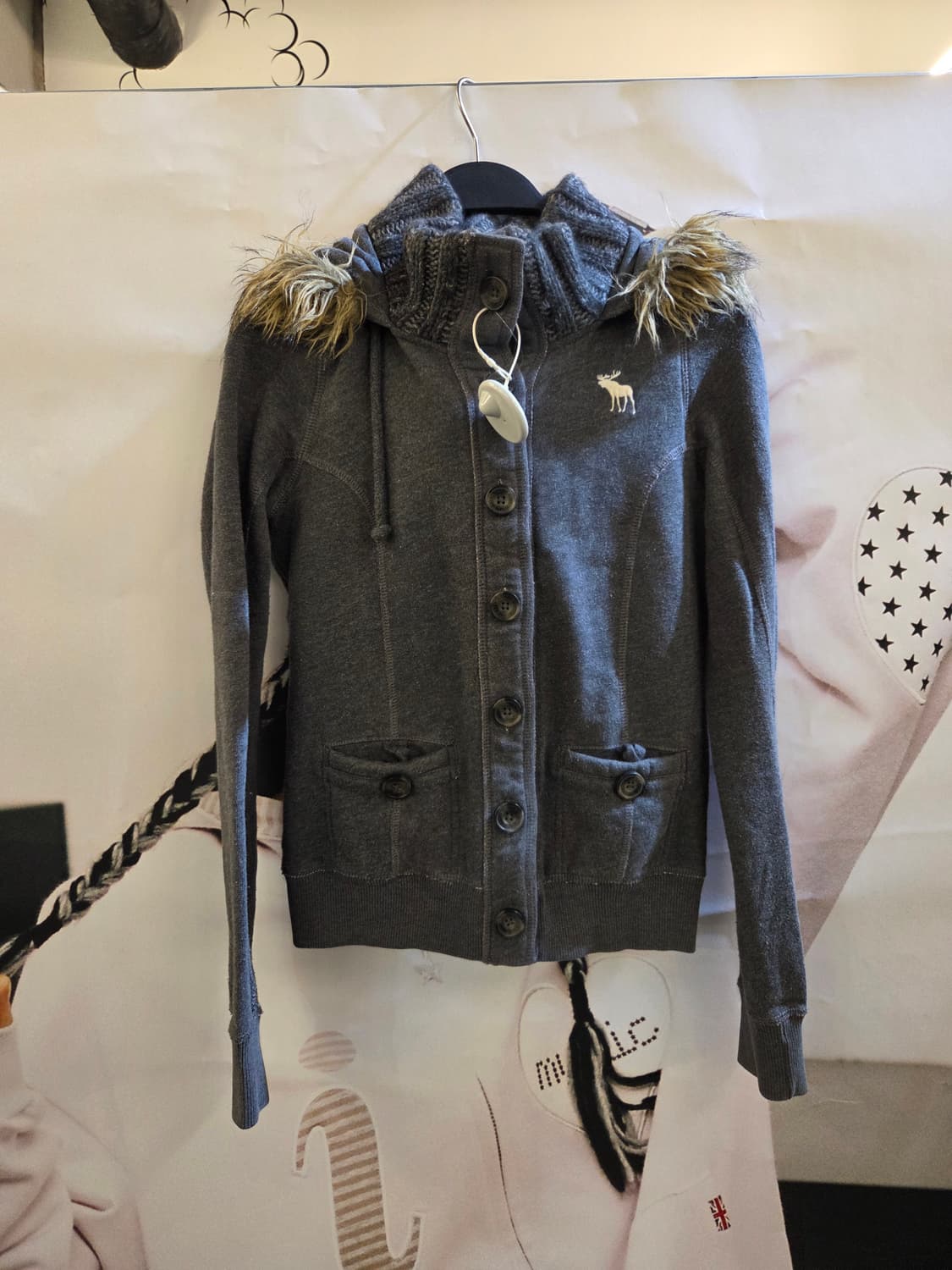 아베크롬비 그레이 울프죠집업💯 상품이미지1