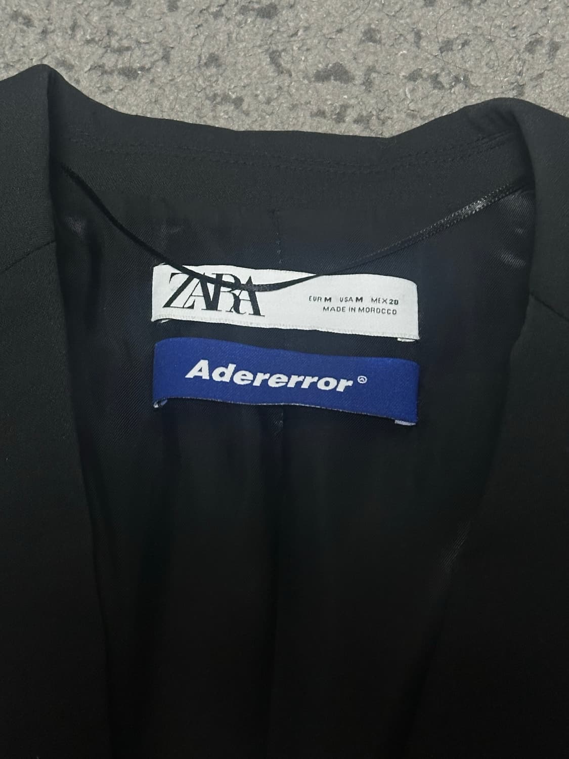 자라 x 아더에러 오버사이즈 블레이저 블랙 상품이미지3